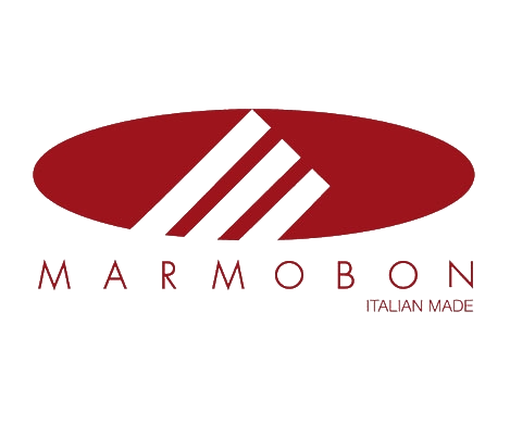 Marmobon logotyp, italiensk producent av bearbetad marmor och granit